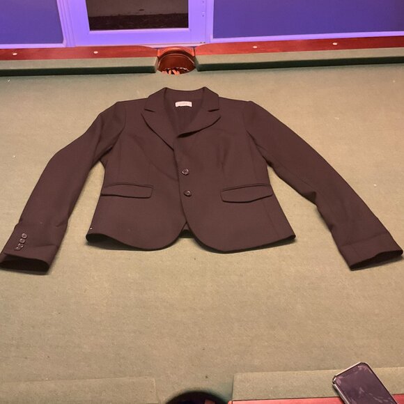LOFT Ann Taylor Womens Black business blazer sweater small 6 - Picture 1 of 10